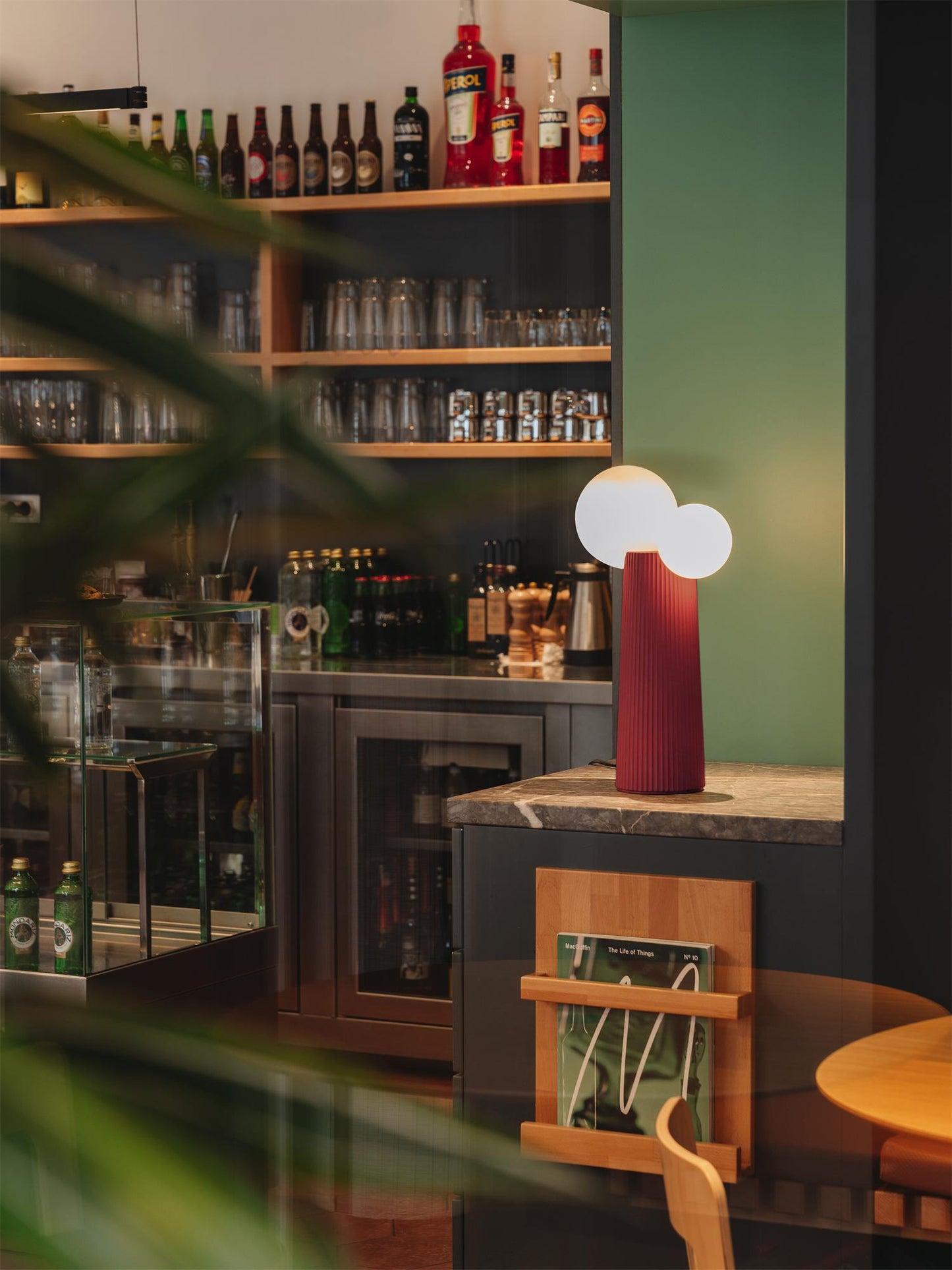 Land Table Lamp | Resin | Dark Red, Green, Latte Color, Black, White