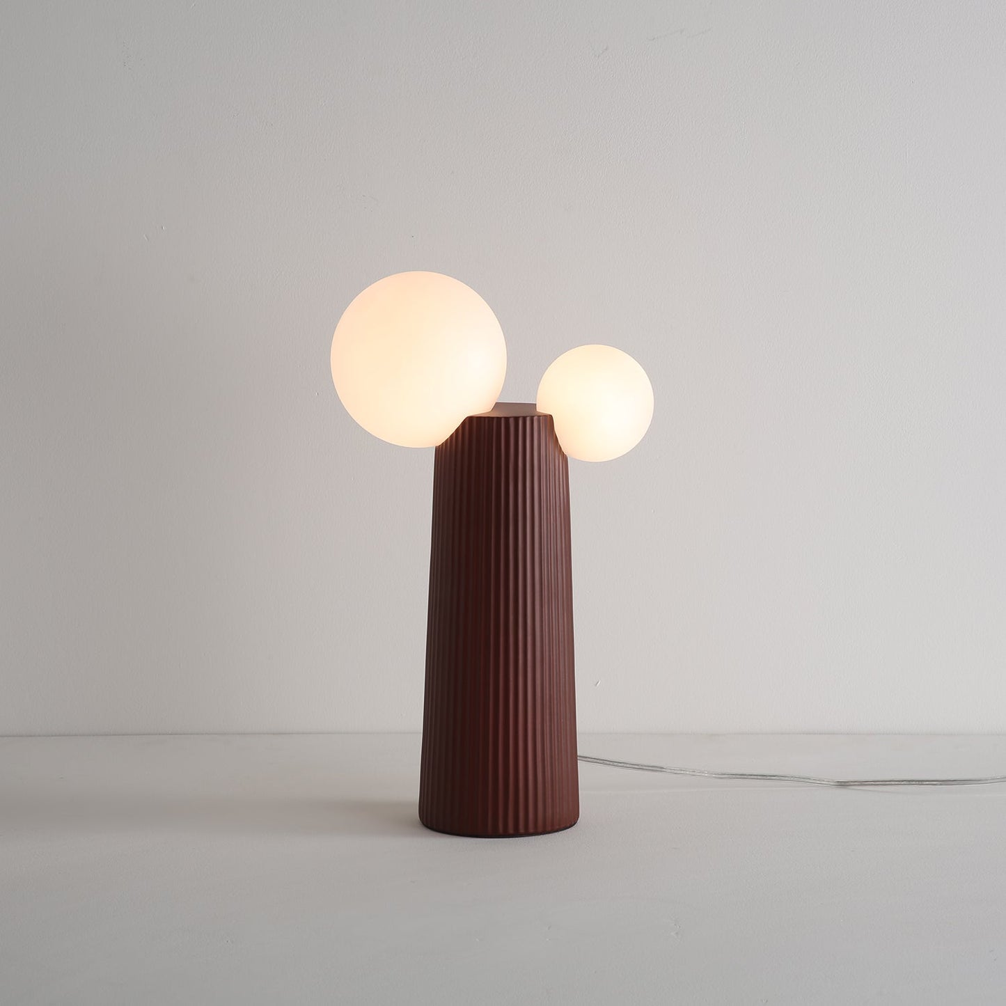 Land Table Lamp | Resin | Dark Red, Green, Latte Color, Black, White