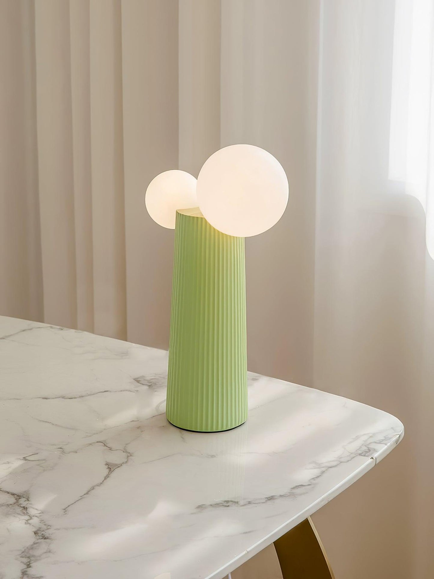Land Table Lamp | Resin | Dark Red, Green, Latte Color, Black, White