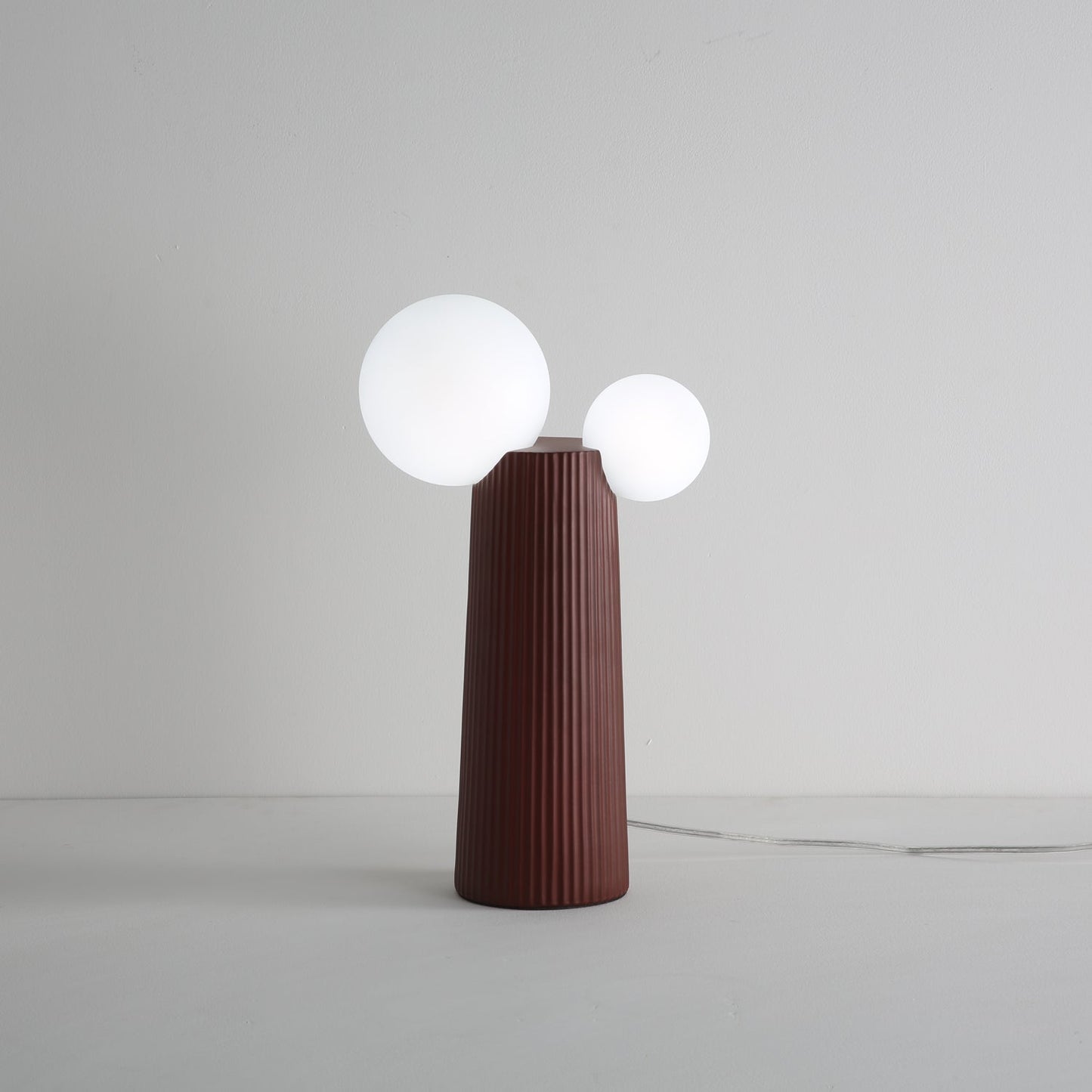 Land Table Lamp | Resin | Dark Red, Green, Latte Color, Black, White