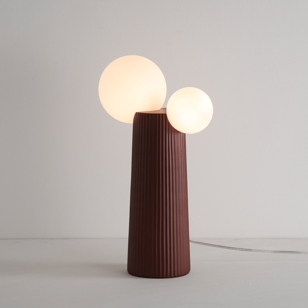 Land Table Lamp | Resin | Dark Red, Green, Latte Color, Black, White