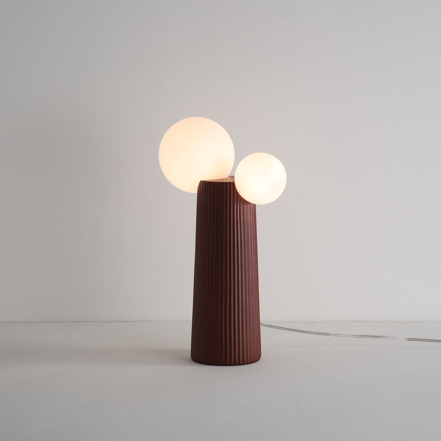 Land Table Lamp | Resin | Dark Red, Green, Latte Color, Black, White
