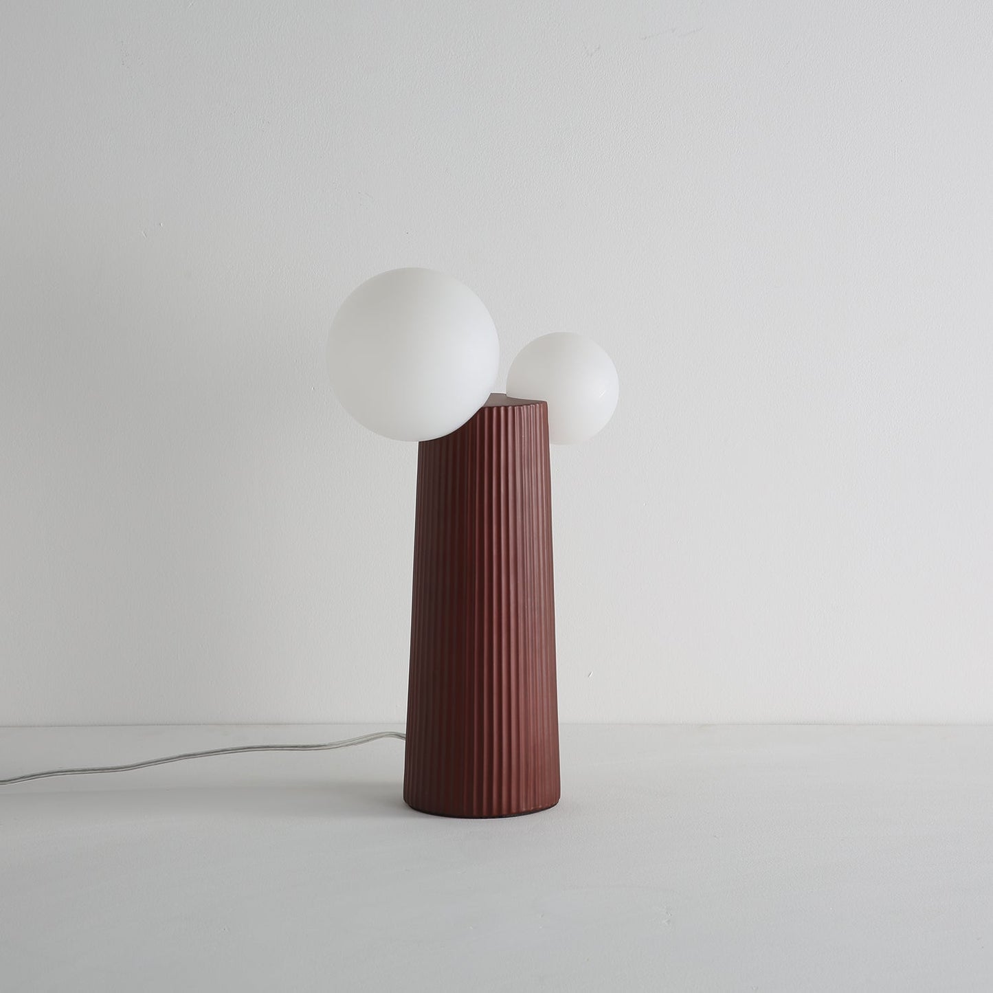 Land Table Lamp | Resin | Dark Red, Green, Latte Color, Black, White