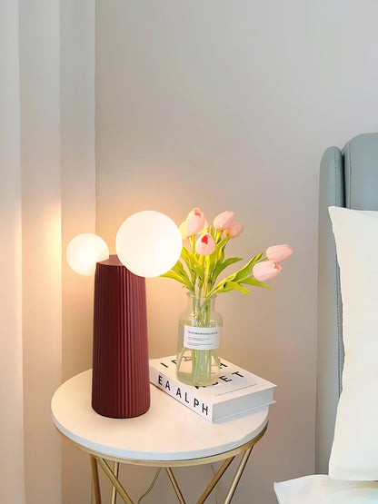 Land Table Lamp | Resin | Dark Red, Green, Latte Color, Black, White
