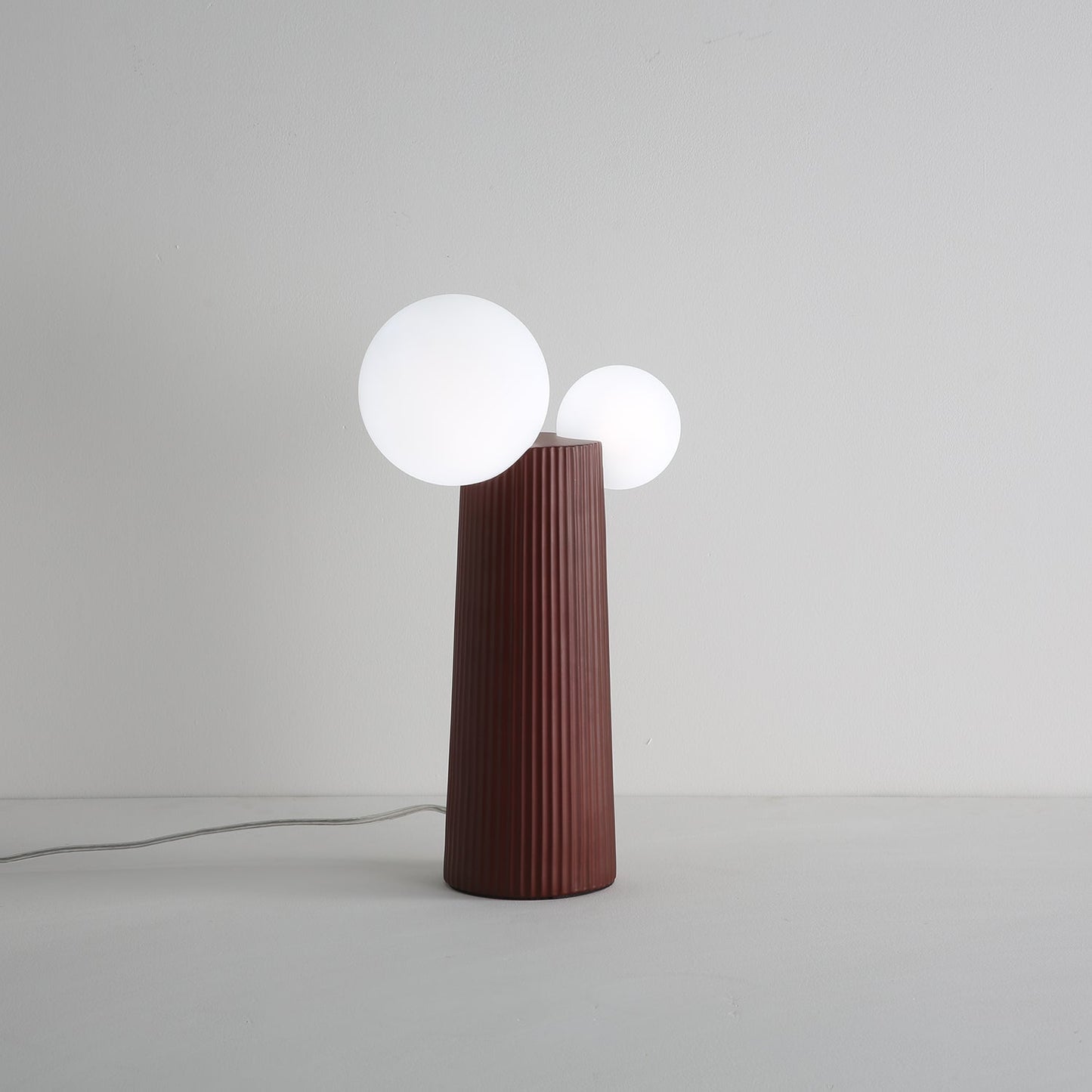 Land Table Lamp | Resin | Dark Red, Green, Latte Color, Black, White