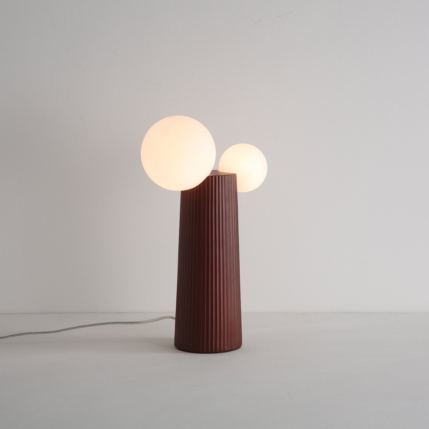 Land Table Lamp | Resin | Dark Red, Green, Latte Color, Black, White