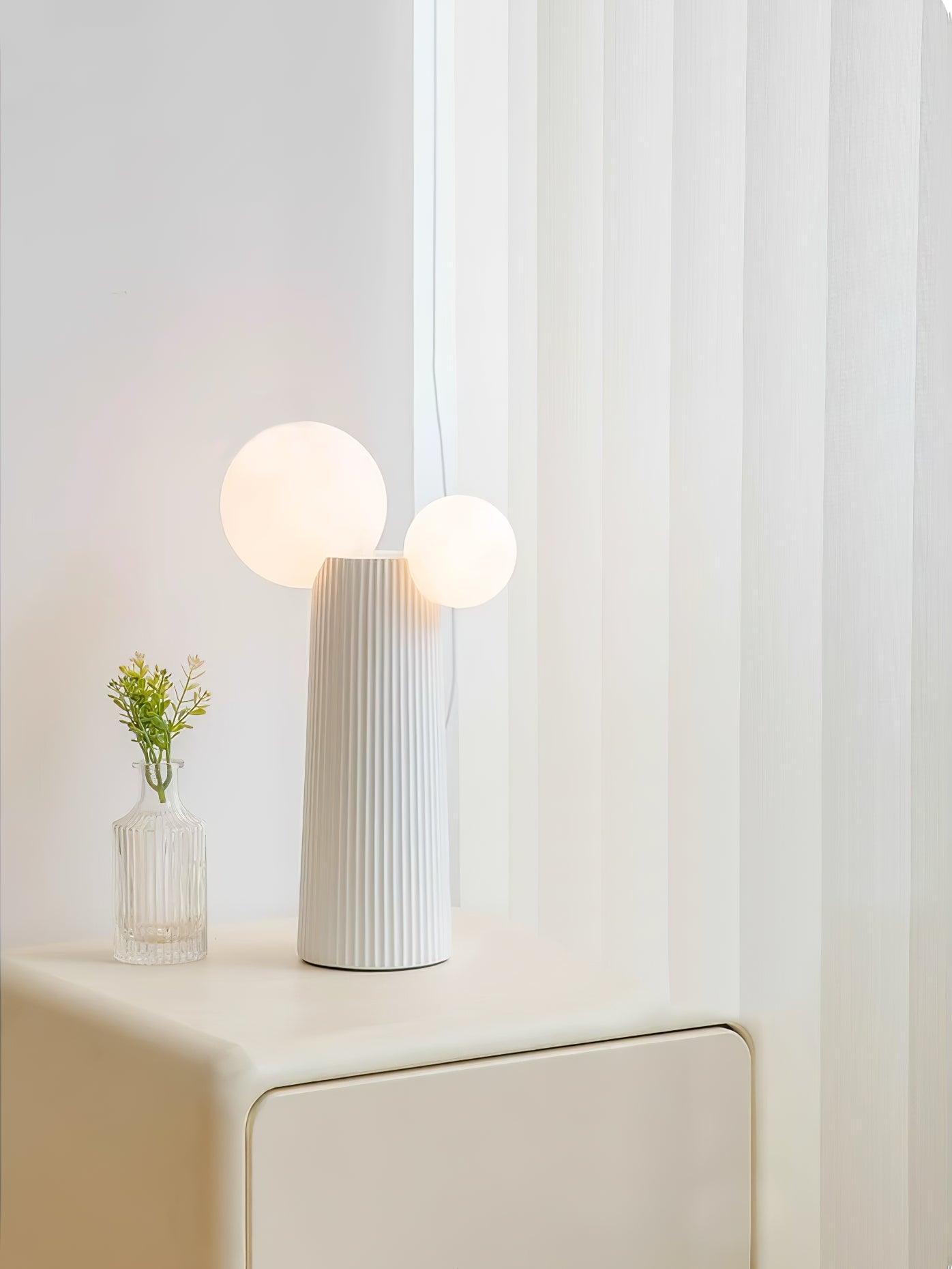 Land Table Lamp | Resin | Dark Red, Green, Latte Color, Black, White
