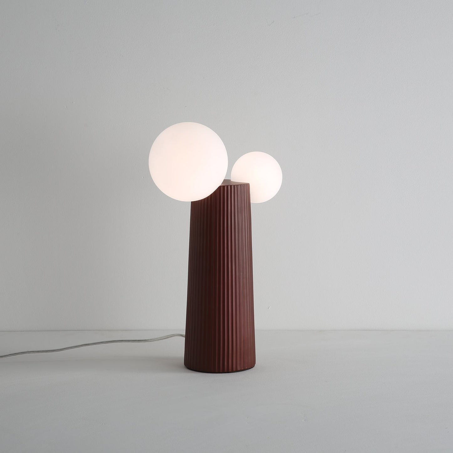 Land Table Lamp | Resin | Dark Red, Green, Latte Color, Black, White