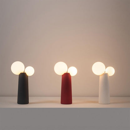 Land Table Lamp | Resin | Dark Red, Green, Latte Color, Black, White