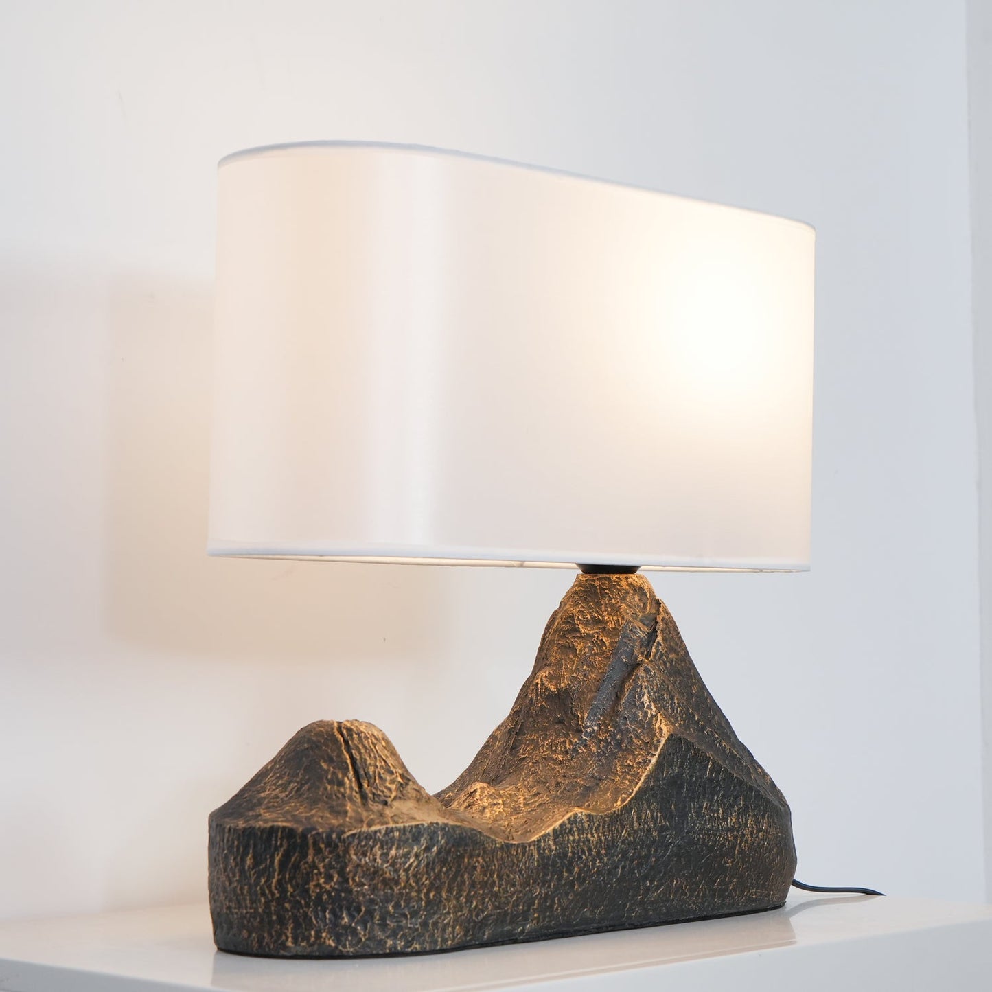 Landscape Table Lamp | Bronze Finish | White Shade
