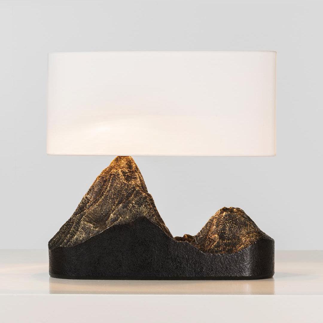 Landscape Table Lamp | Bronze Finish | White Shade