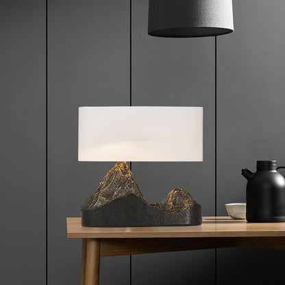 Landscape Table Lamp | Bronze Finish | White Shade