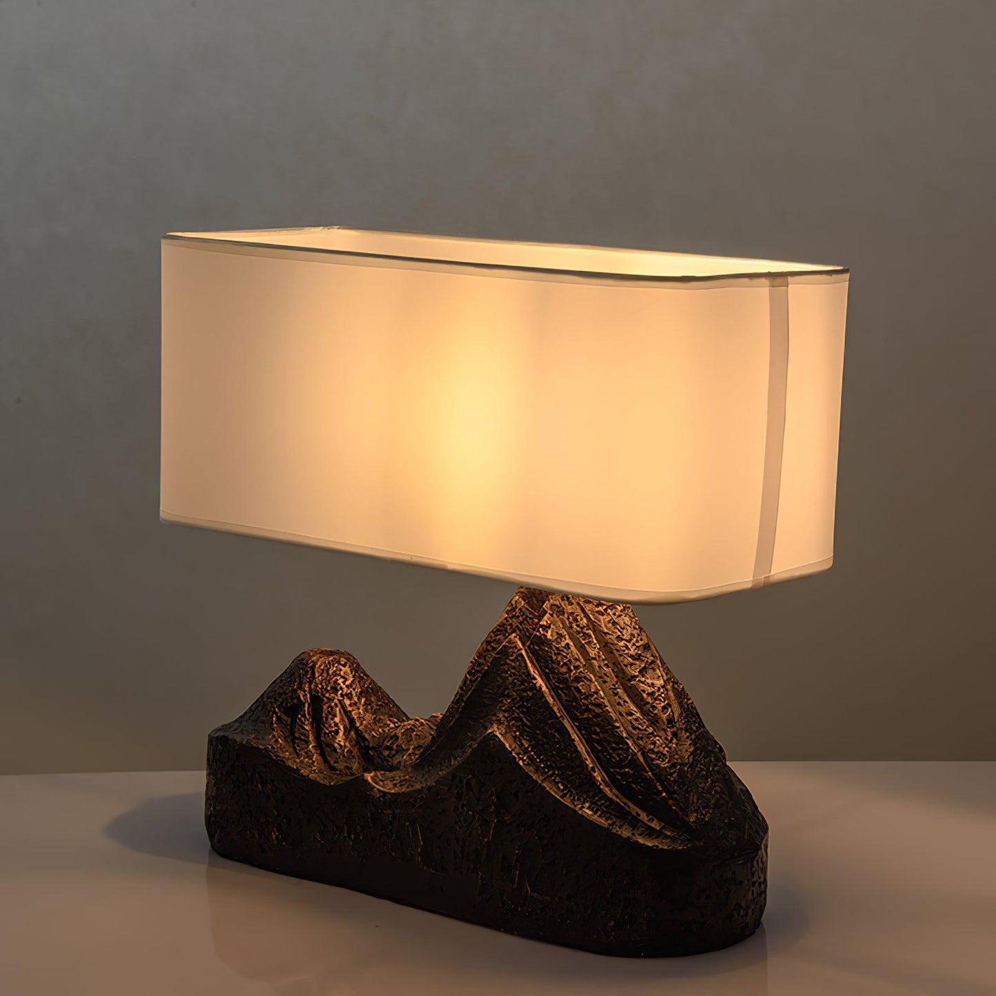Landscape Table Lamp | Bronze Finish | White Shade