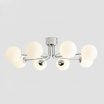 Lanta Ceiling Lamp | Metal & Glass | Chrome or Gold