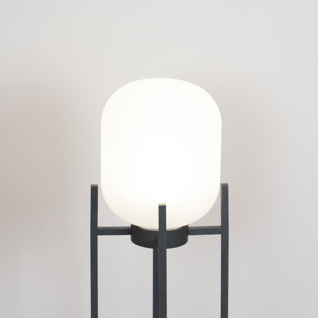 Lantern Floor Light | Stainless Steel & Glass | Outdoor