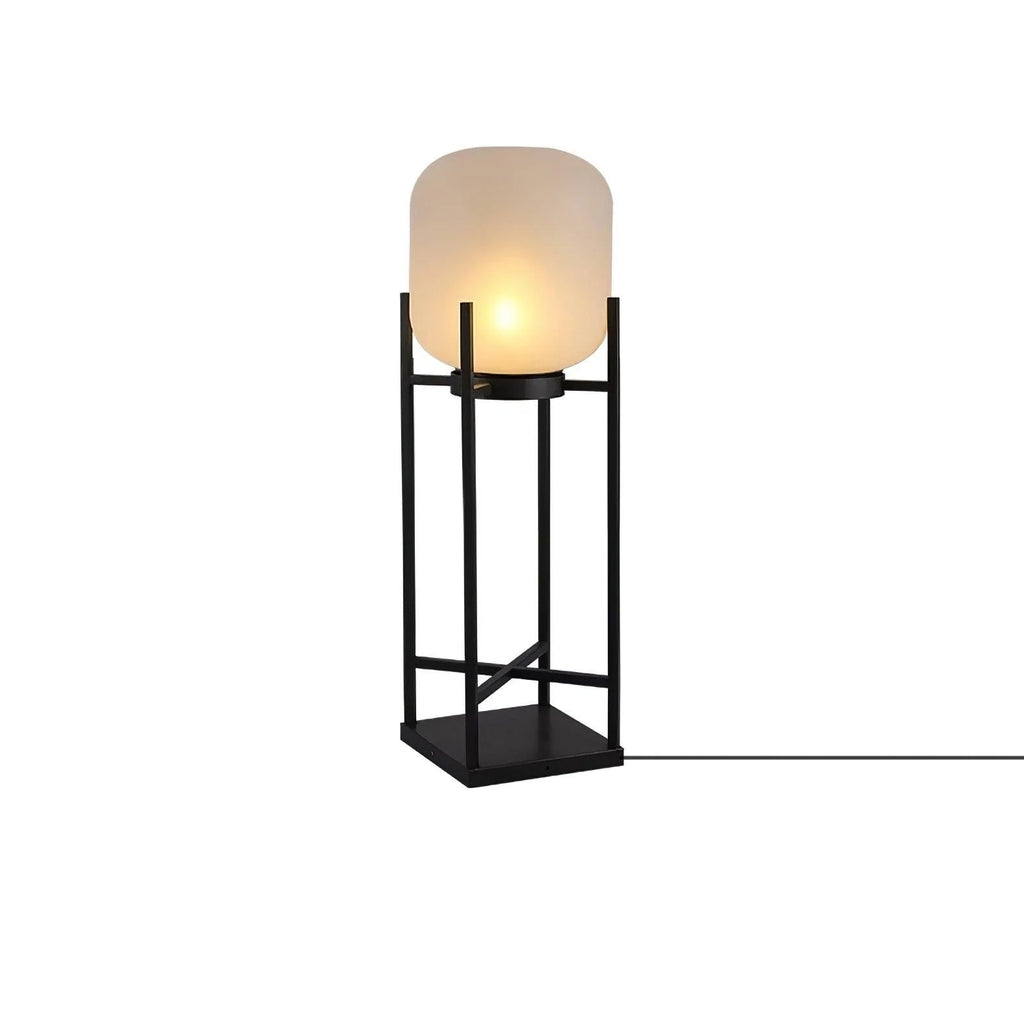 Lantern Floor Light | Stainless Steel & Glass | Outdoor