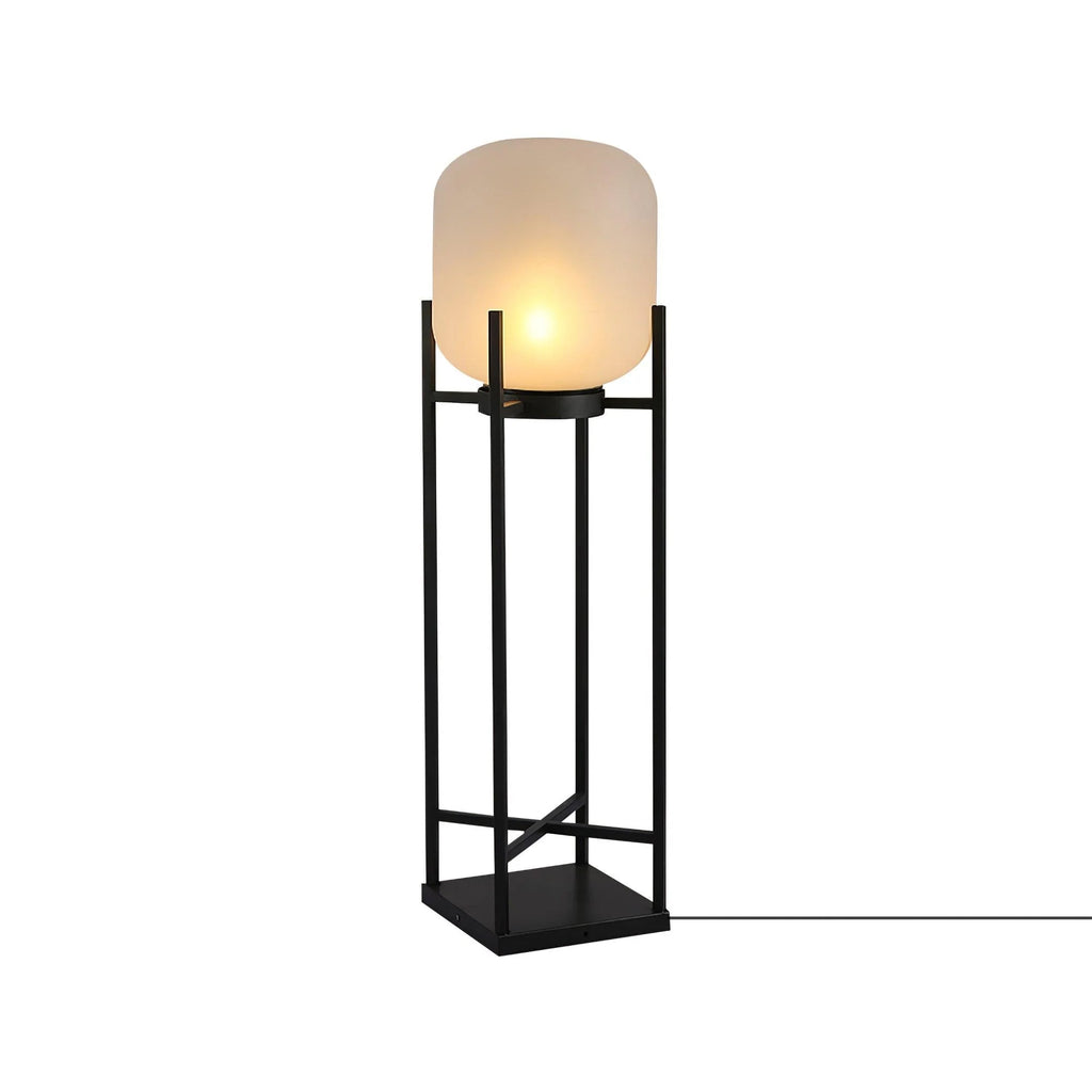 Lantern Floor Light | Stainless Steel & Glass | Outdoor
