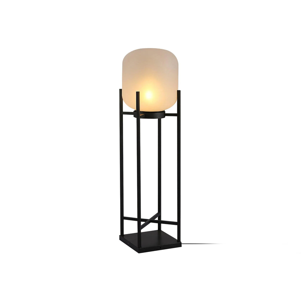 Lantern Floor Light | Stainless Steel & Glass | Outdoor