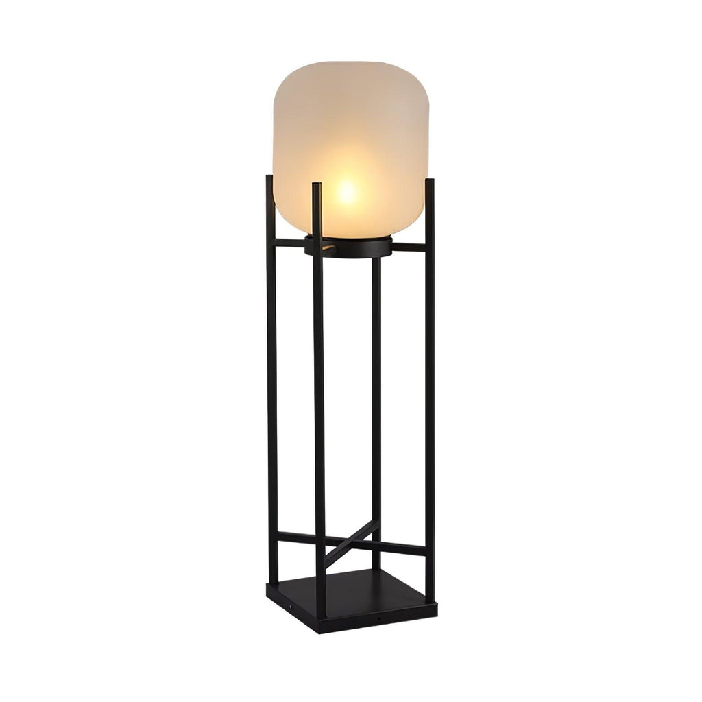 Lantern Floor Light | Stainless Steel & Glass | Outdoor