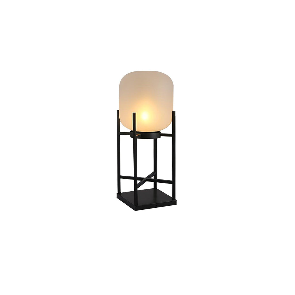 Lantern Floor Light | Stainless Steel & Glass | Outdoor
