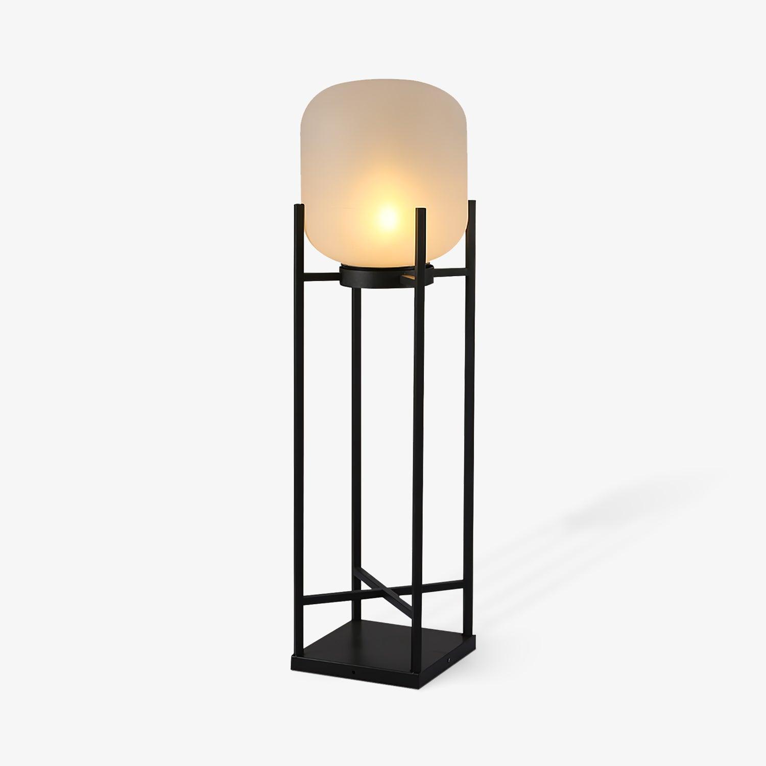 Lantern Floor Light | Stainless Steel & Glass | Outdoor