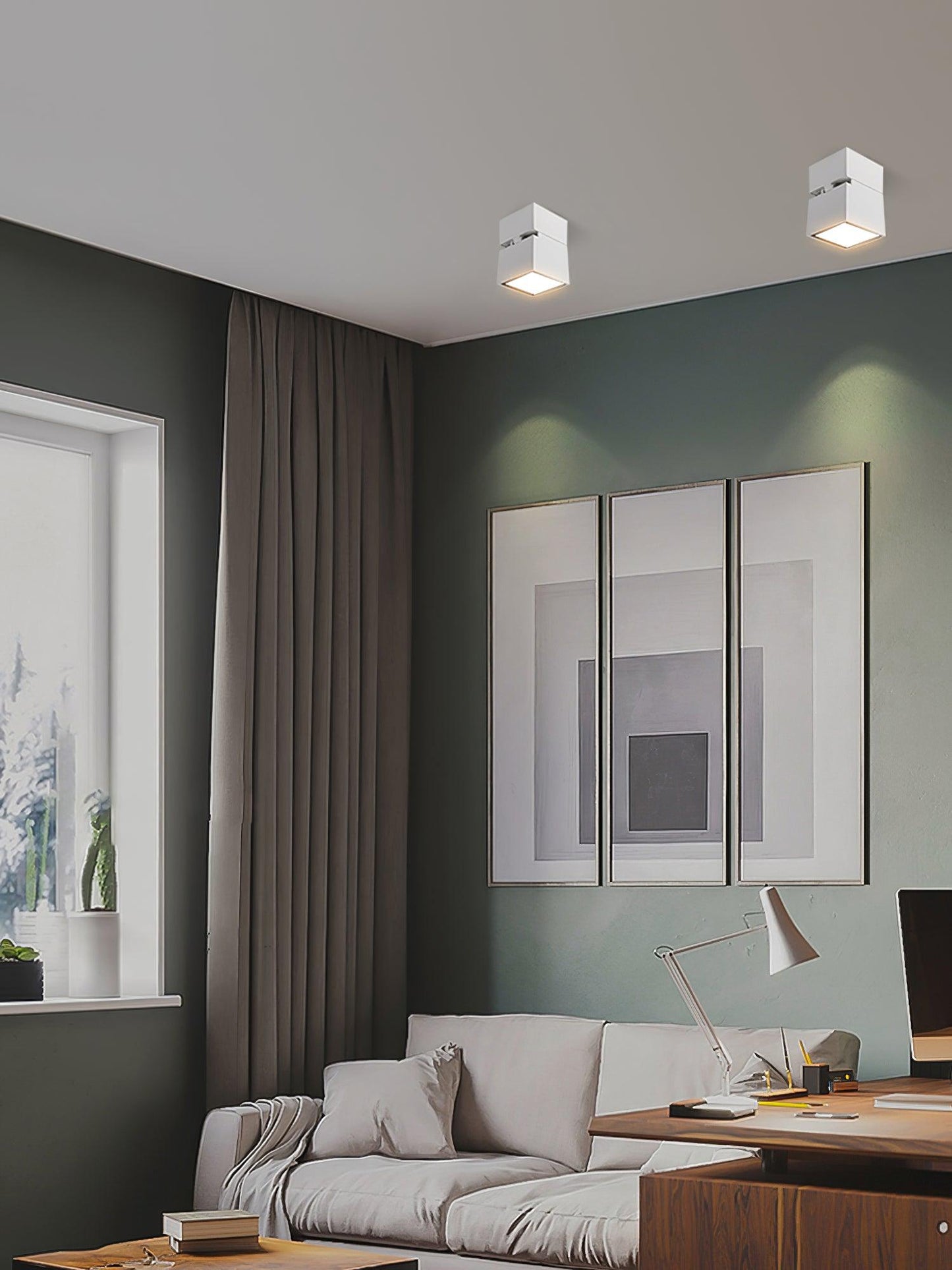 Lara2 Spotlights | Aluminum | White or White+Black