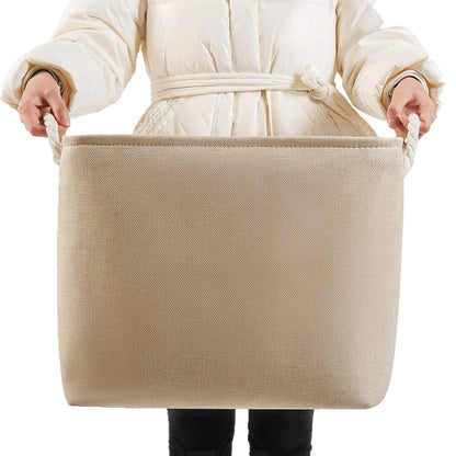 Canvas Storage Boxes | Beige | Set of 3