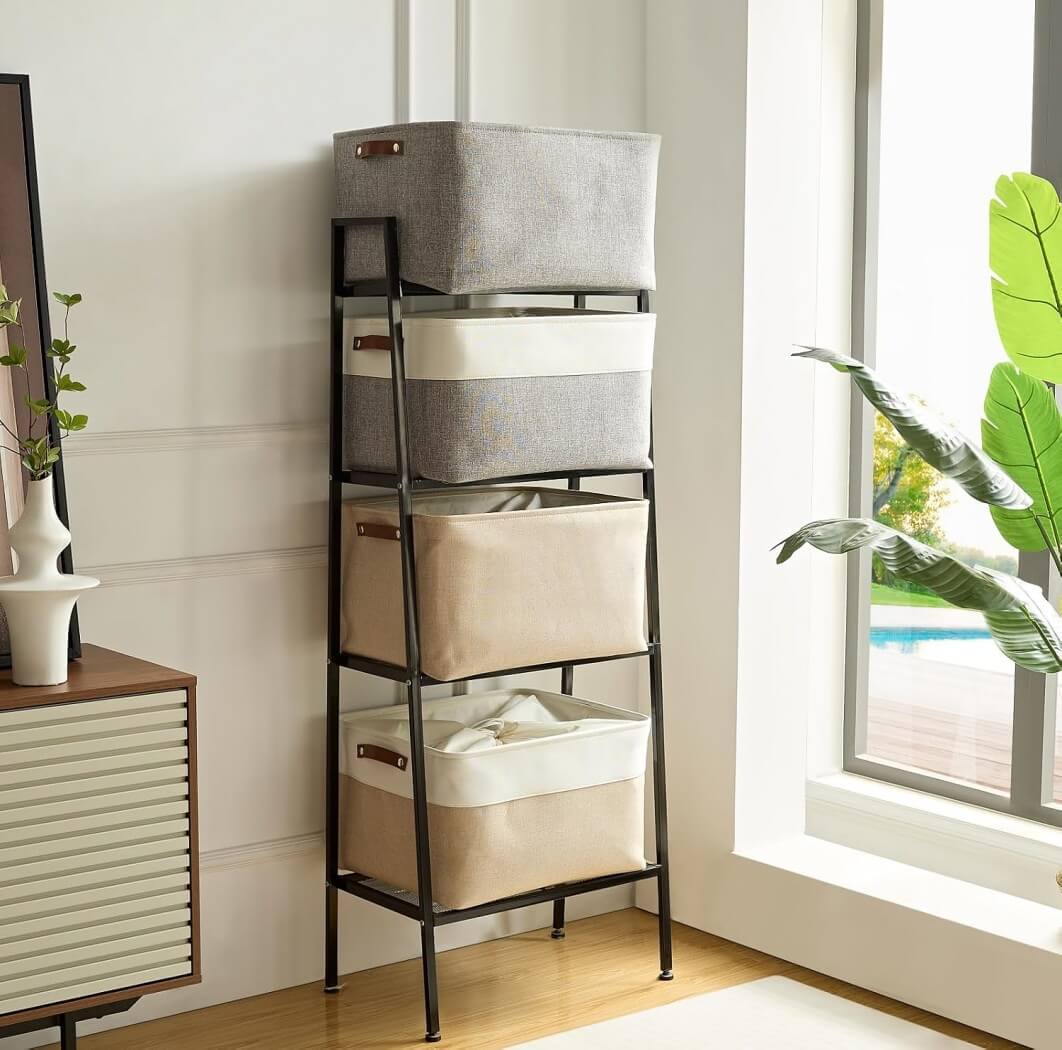 Storage Basket | Eco-Friendly Canvas & EVA | Grey, Multiple Sizes