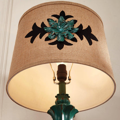 Lark Table Lamp | Resin, Fabric | Green