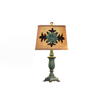 Lark Table Lamp | Resin, Fabric | Green