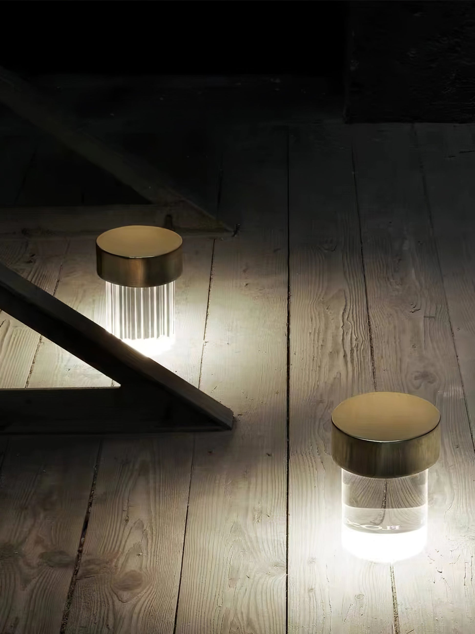 Portable Table Lamp | Rechargeable Glass Base | Touch Dimming, 4000mAh Battery
