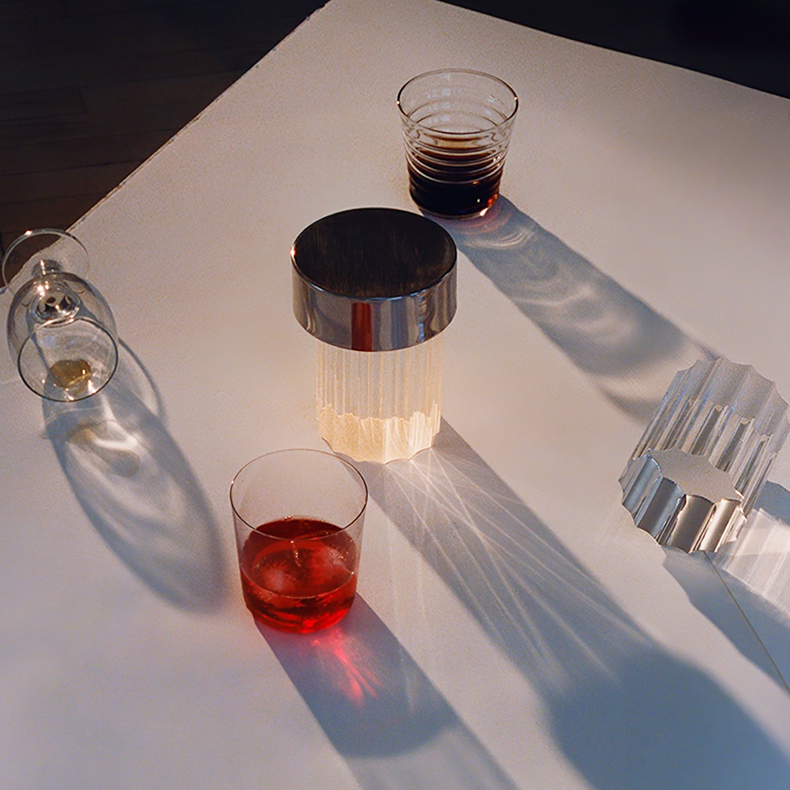 Portable Table Lamp | Rechargeable Glass Base | Touch Dimming, 4000mAh Battery