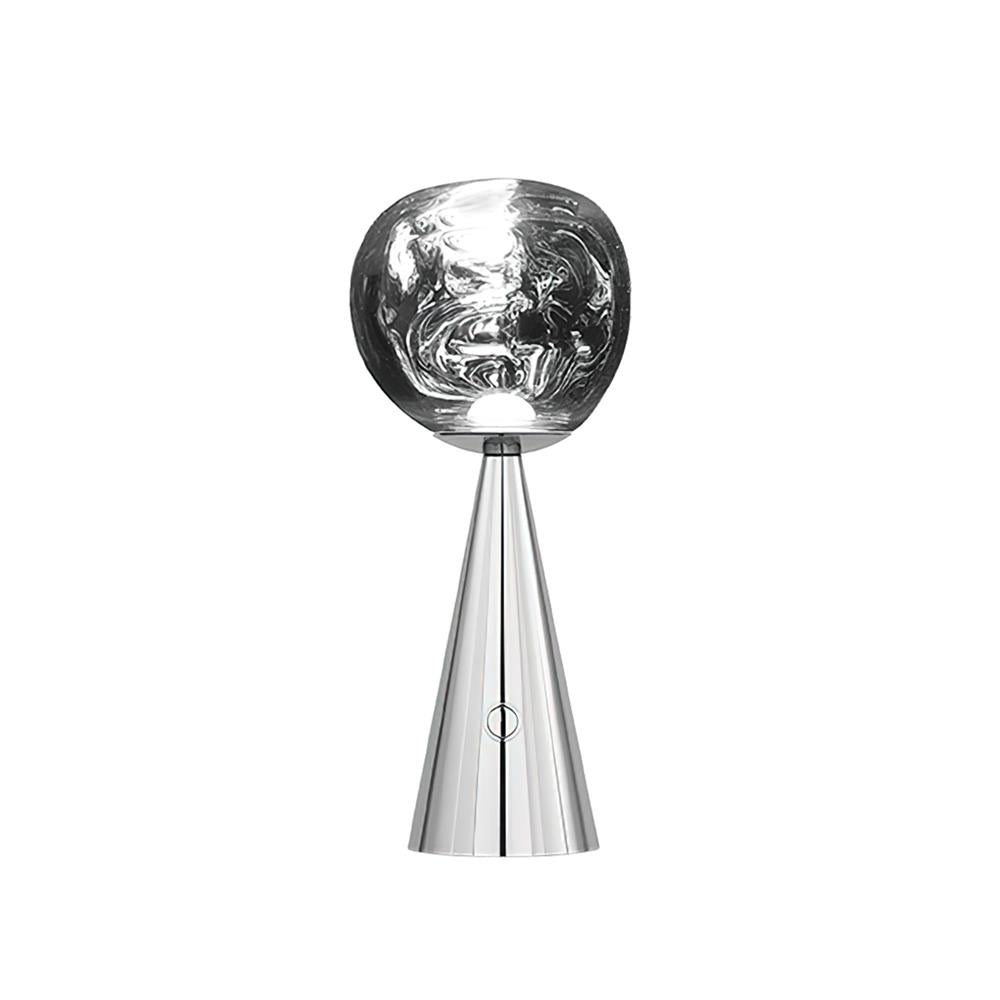 Lava Table Lamp | Metal & Acrylic | Gold or Silver