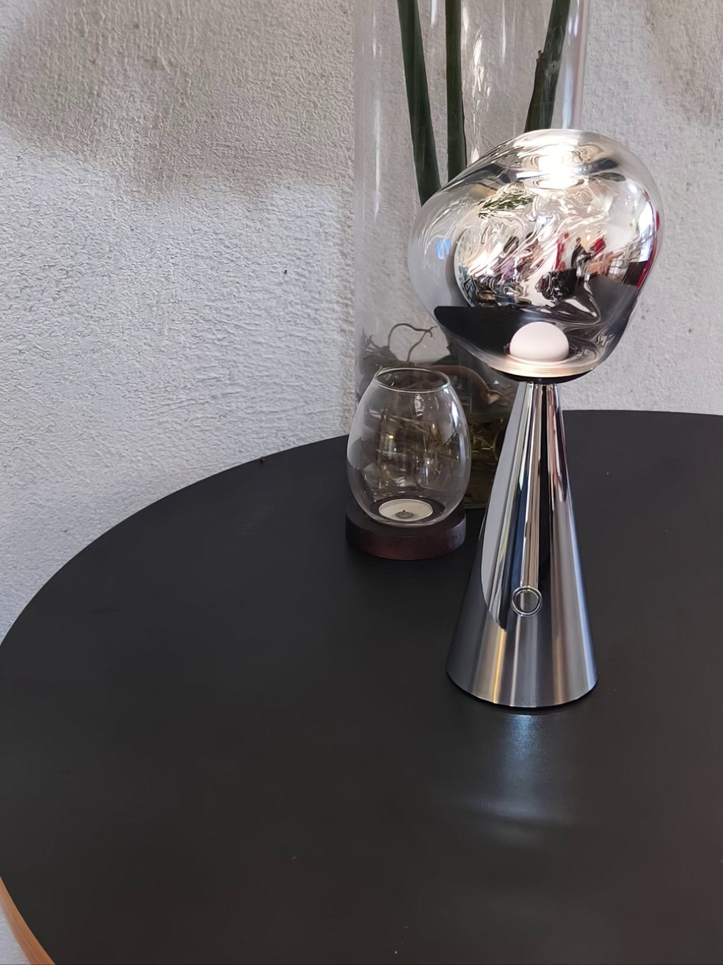 Lava Table Lamp | Metal & Acrylic | Gold or Silver