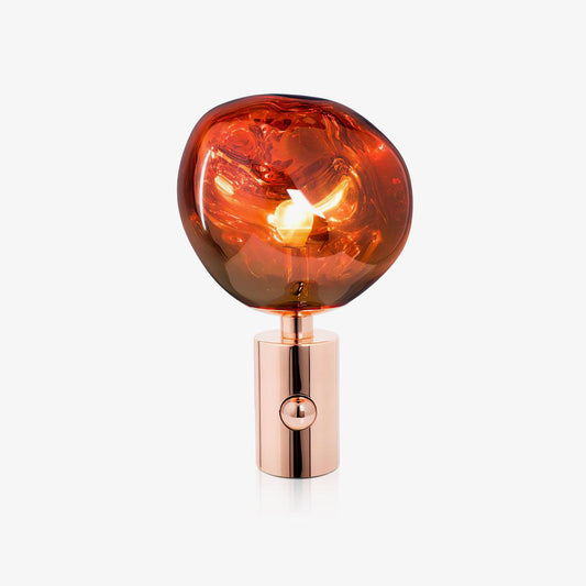 Lava Table Lamp | Metal & PVC | Gold, Rose Gold, Smoky Gray, Silver