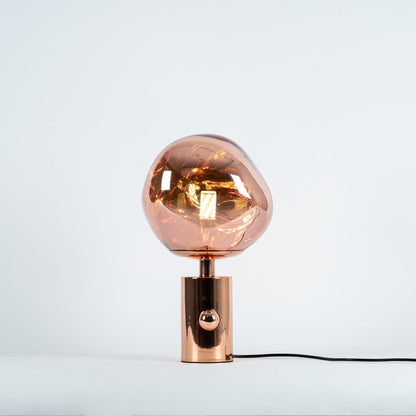 Lava Table Lamp | Metal & PVC | Gold, Rose Gold, Smoky Gray, Silver