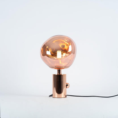 Lava Table Lamp | Metal & PVC | Gold, Rose Gold, Smoky Gray, Silver