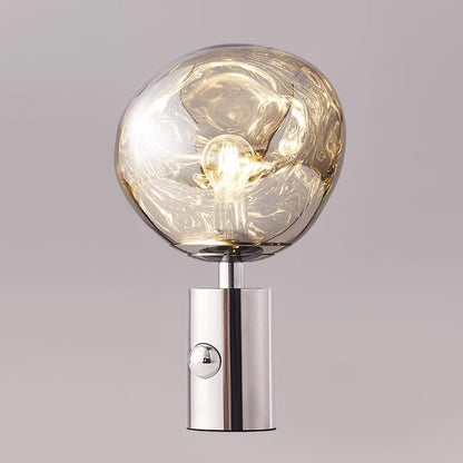 Lava Table Lamp | Metal & PVC | Gold, Rose Gold, Smoky Gray, Silver