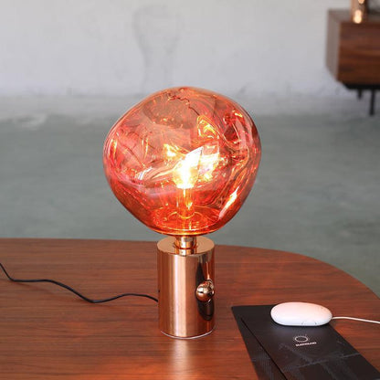 Lava Table Lamp | Metal & PVC | Gold, Rose Gold, Smoky Gray, Silver