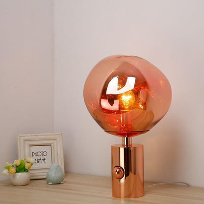 Lava Table Lamp | Metal & PVC | Gold, Rose Gold, Smoky Gray, Silver