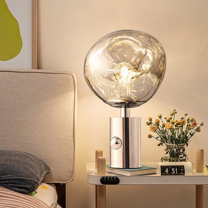 Lava Table Lamp | Metal & PVC | Gold, Rose Gold, Smoky Gray, Silver