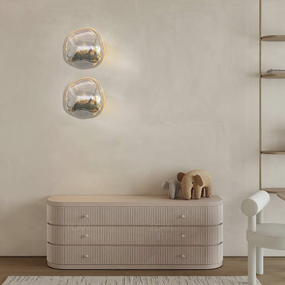 Lava Wall Lamp | Metal, PVC | Chrome, Rose Gold, Gold, Smoke Grey, Silver
