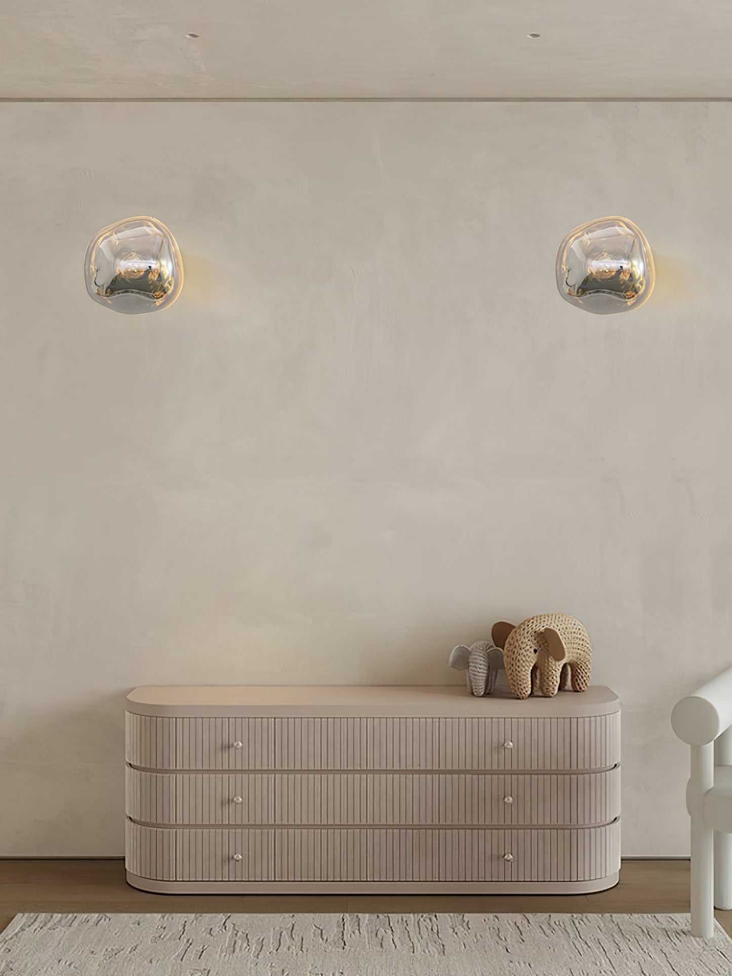 Lava Wall Lamp | Metal, PVC | Chrome, Rose Gold, Gold, Smoke Grey, Silver