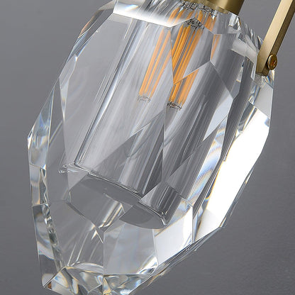 Lavilla Wall Lamp | Crystal | Brass, Black