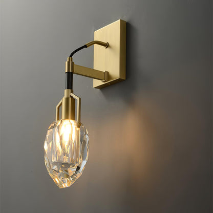 Lavilla Wall Lamp | Crystal | Brass, Black