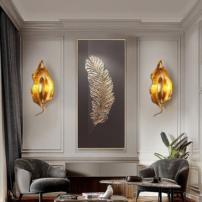 Leaf Brass Wall Lamp | Brass & Iron | Indoor Lighting