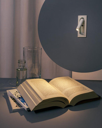 OmniLux Reading Lamp | Ergonomic 360º Rotation | Matte Black, White, Aluminum, Copper