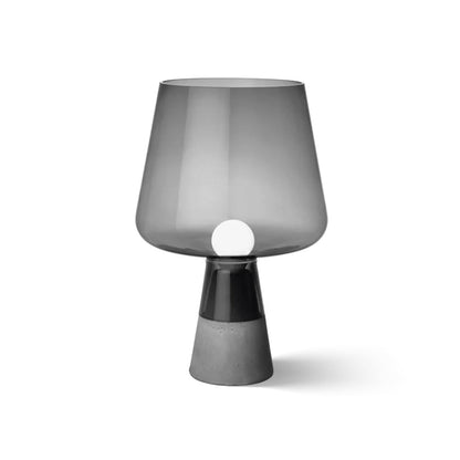 Leimu Table Lamp | Concrete & Mouthblown Glass | Grey