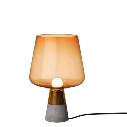 Leimu Table Lamp | Concrete & Mouthblown Glass | Grey