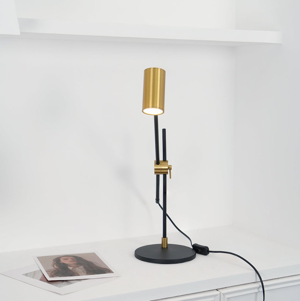 Lektor Table Lamp | Metal | Gold & Black | 60cm Diameter